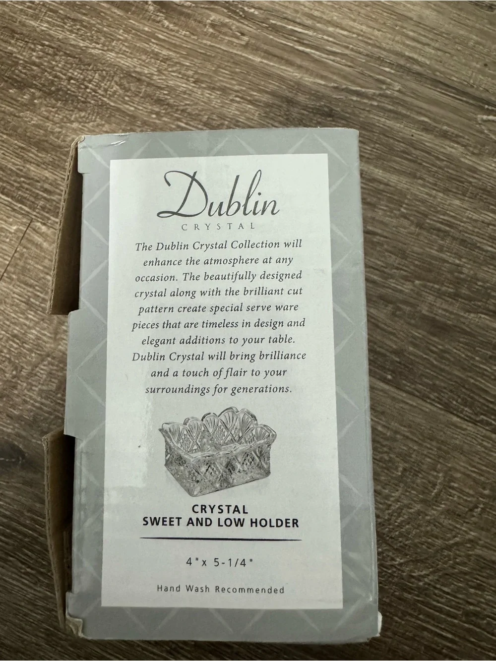 Dublin Clear Crystal Sweet and Loaf Holder